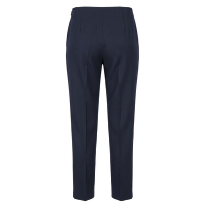 Blue Viscose Women Pant
