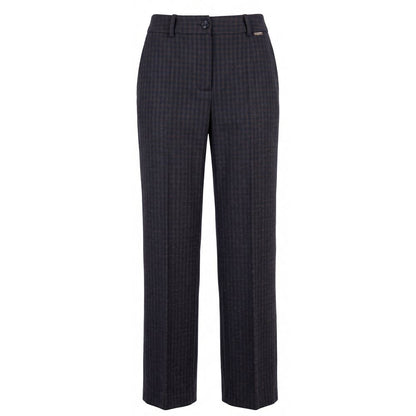 Blue Cotton Womens Pant