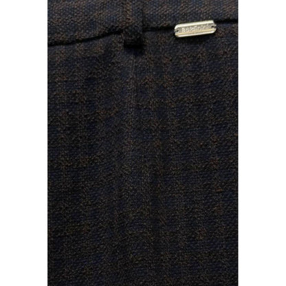 Blue Cotton Womens Pant