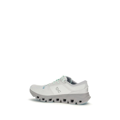 White Fabric Athletic Sneakers