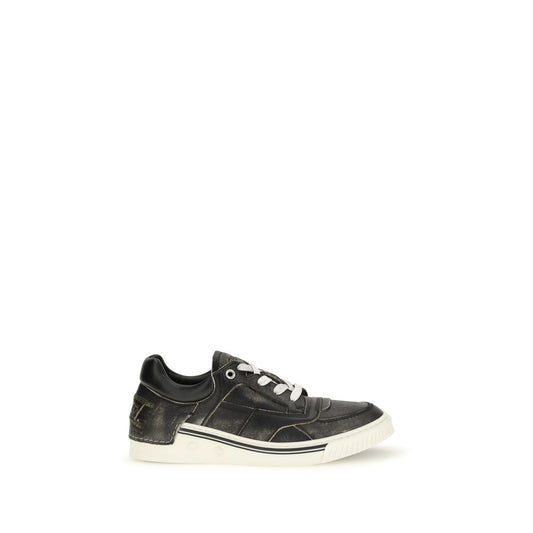 Black Calf Leather Bos Taurus Low Top Sneakers