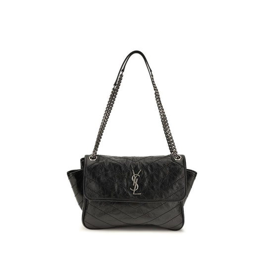 Black Calf Leather Bos Taurus Shoulder Bag