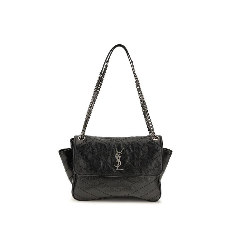 Black Calf Leather Bos Taurus Shoulder Bag