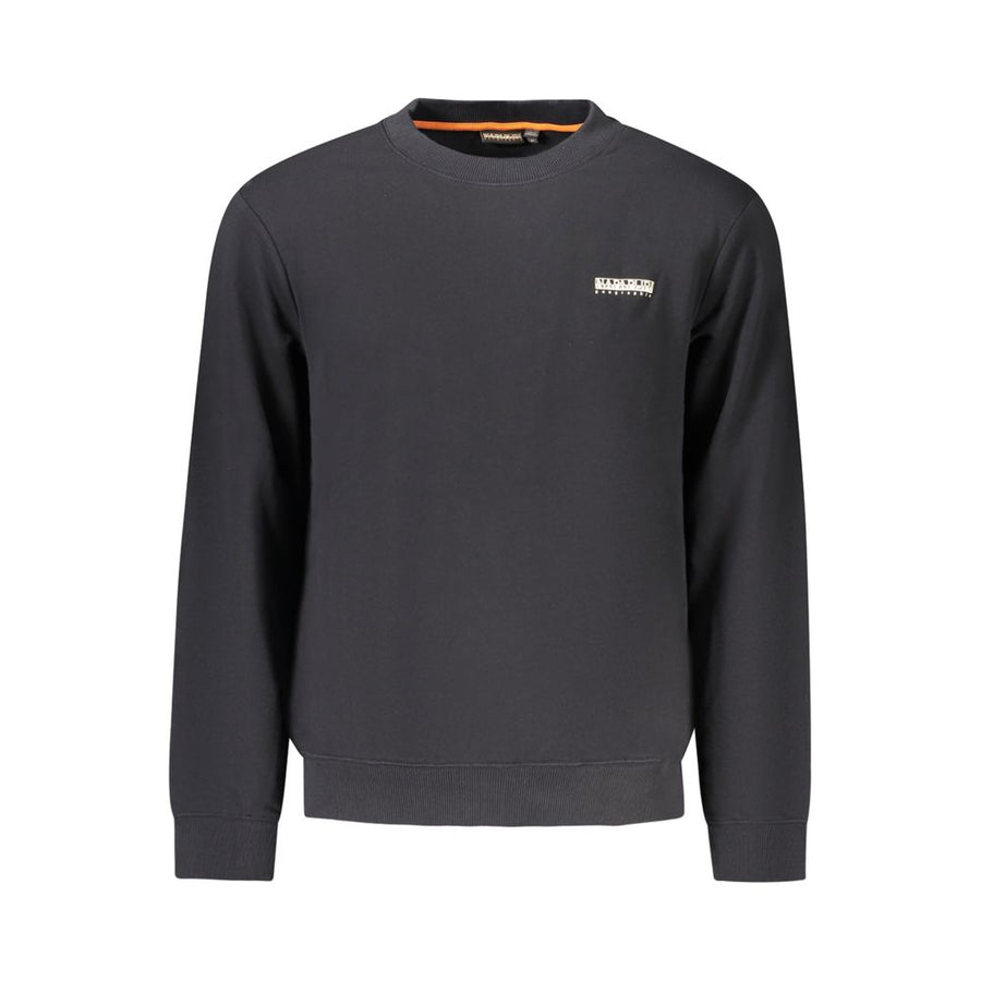 Black Cotton Men's Sweatshirt