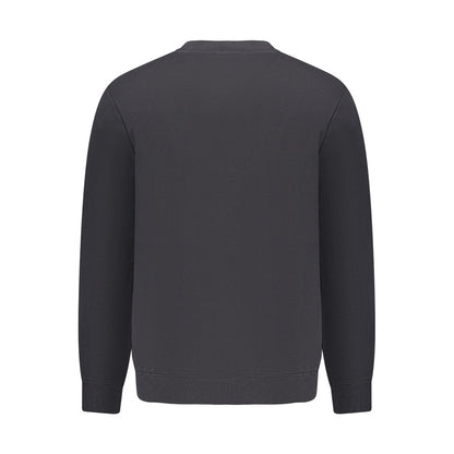 Black Cotton Men's Sweatshirt