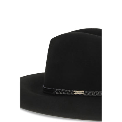 Black Wool Oves Aries Fedora