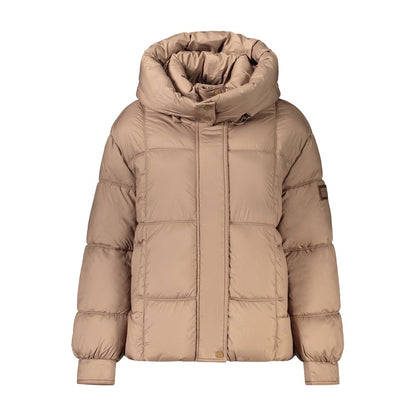 Brown Polyester Women's Jacket