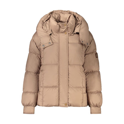 Brown Polyester Women's Jacket