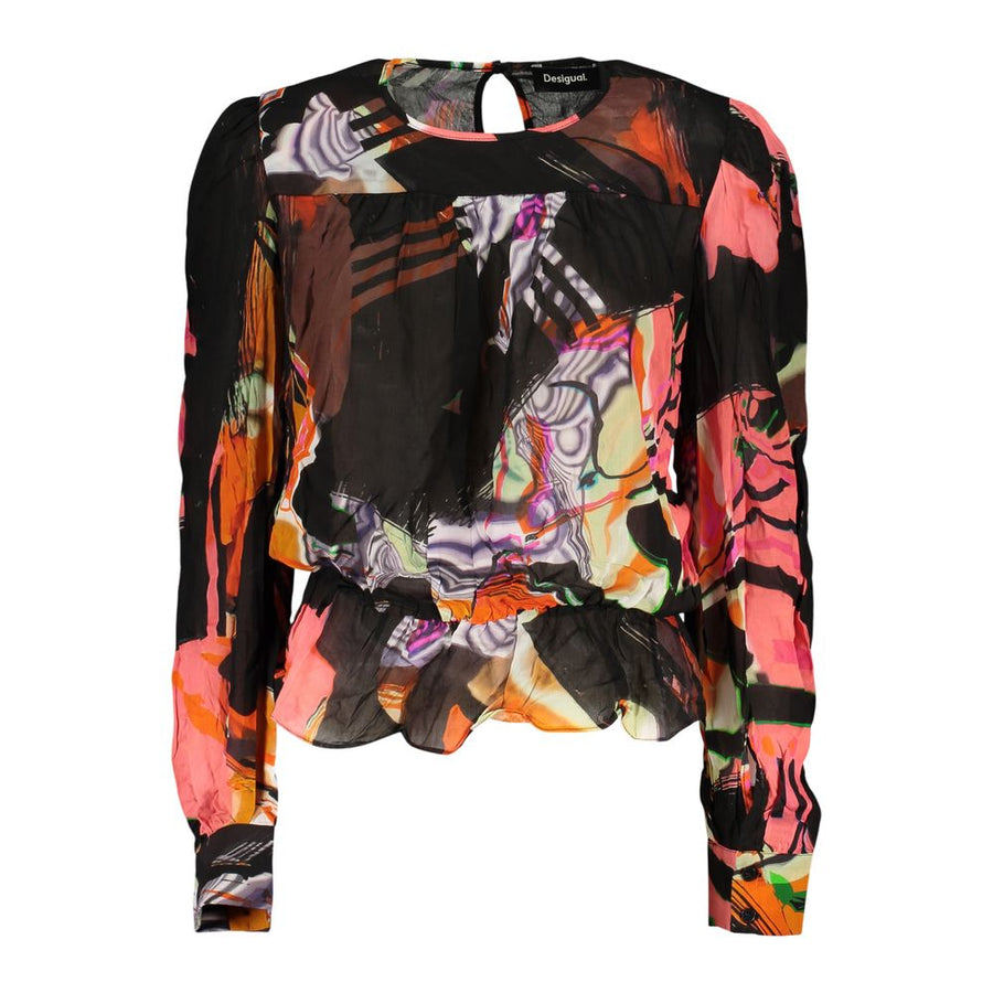 Black Viscose Womens Shirt