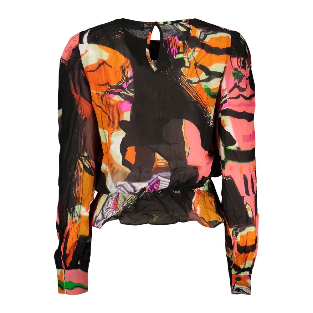 Black Viscose Womens Shirt