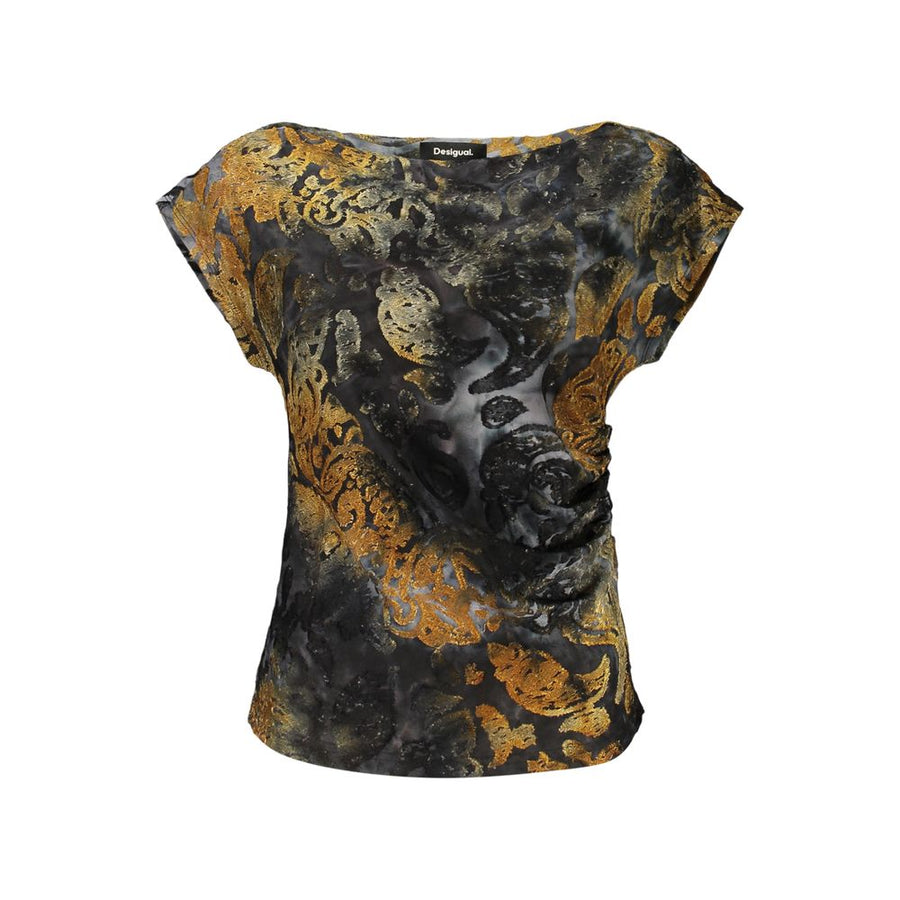 Blue Polyester Women's Tank Top