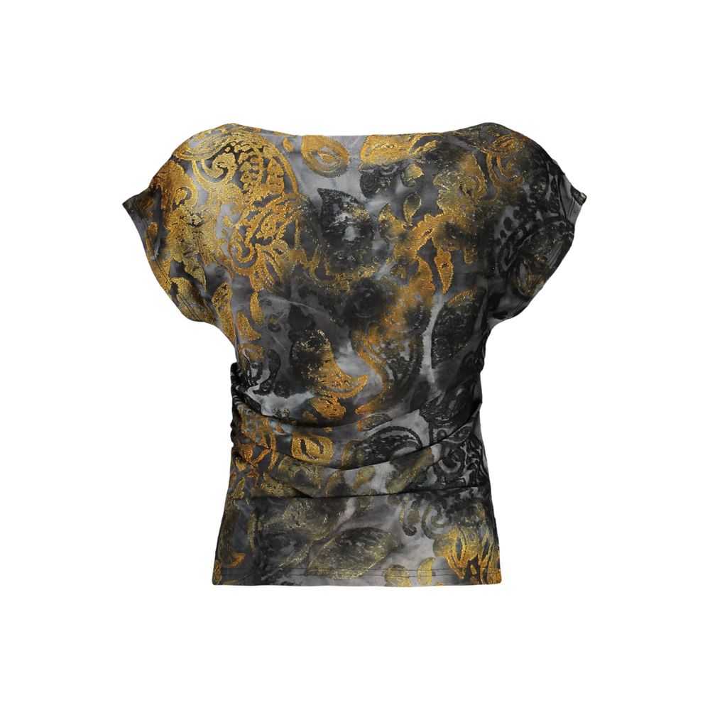 Blue Polyester Women's Tank Top