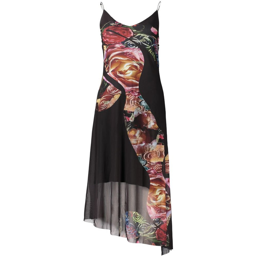 Black Polyester Womens Dress