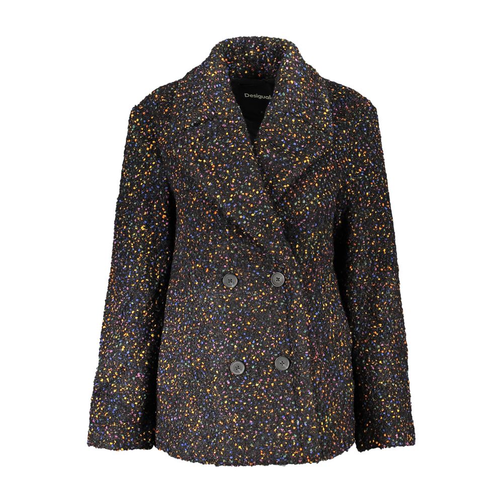 Black Polyester Women's Jacket