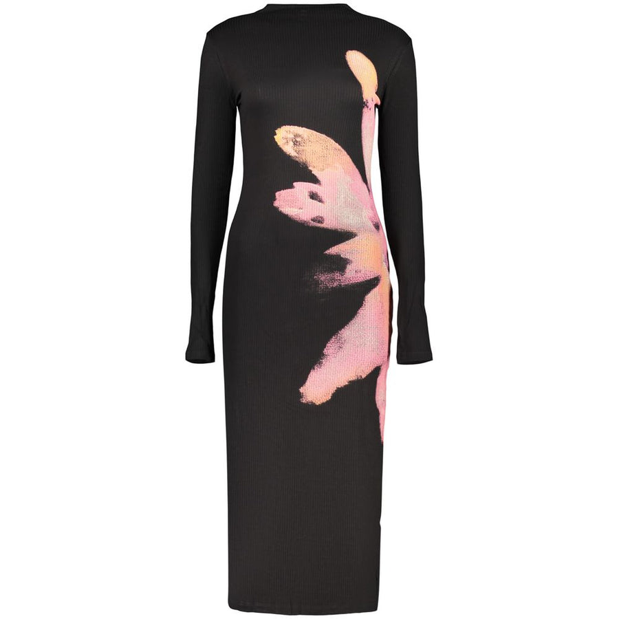 Black Polyester Women's Dress