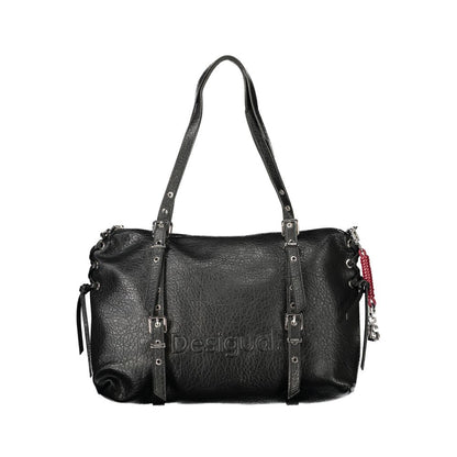 Black Polyurethane Women Bag