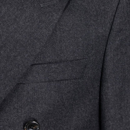 Gray Wool Full-Length Jacket