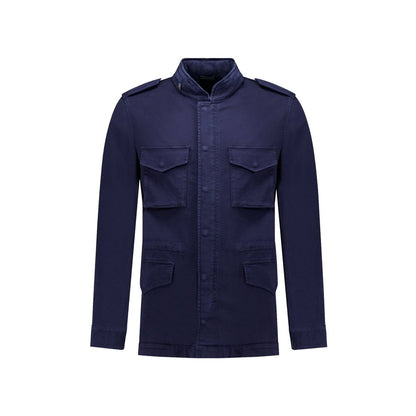Navy Blue Cotton Jacket