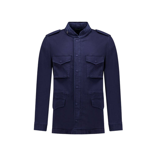 Navy Blue Cotton Jacket
