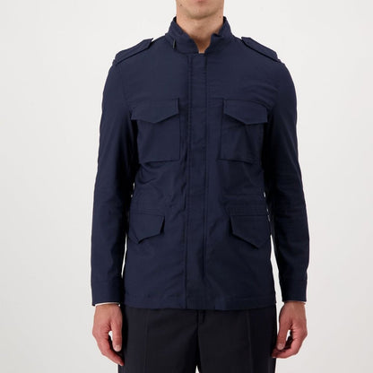 Navy Blue Cotton Jacket