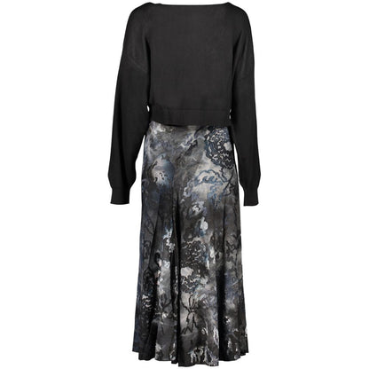 Blue Polyester Women's Dress