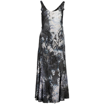 Blue Polyester Women's Dress