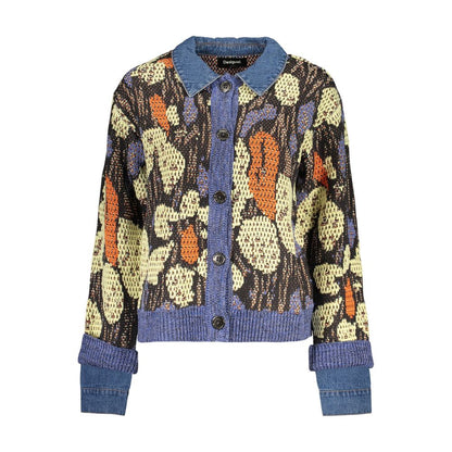 Blue Viscose Women's Sweater