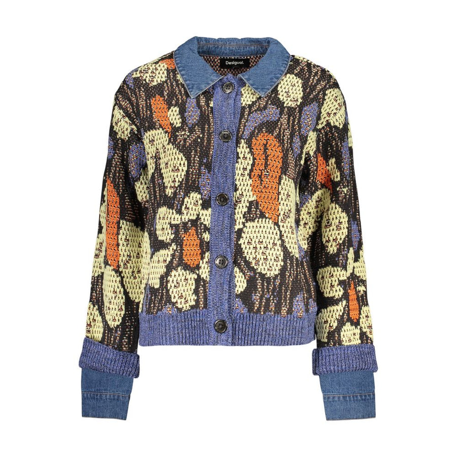 Blue Viscose Women's Sweater
