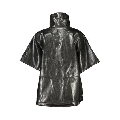 Black Polyurethane Women Sweater