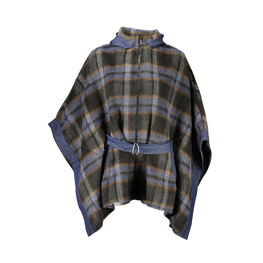 Blue Polyester Women's Top