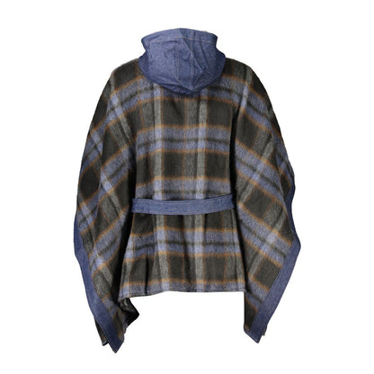 Blue Polyester Women's Top