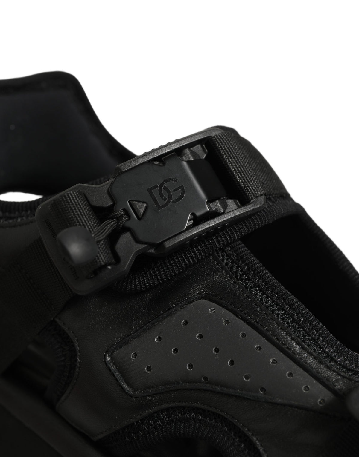 Black Logo Detailed Men Chunky Sandals Shoes