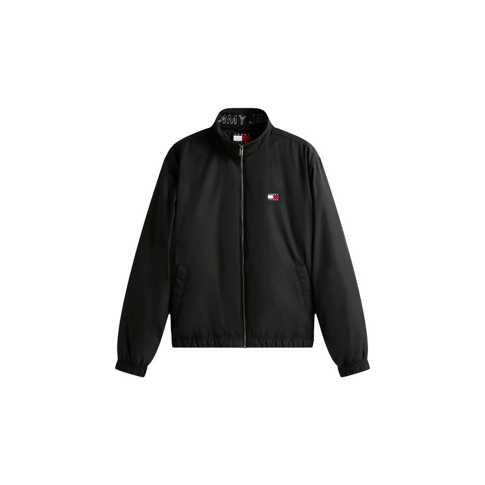 Black Recycled Polyester Bomber