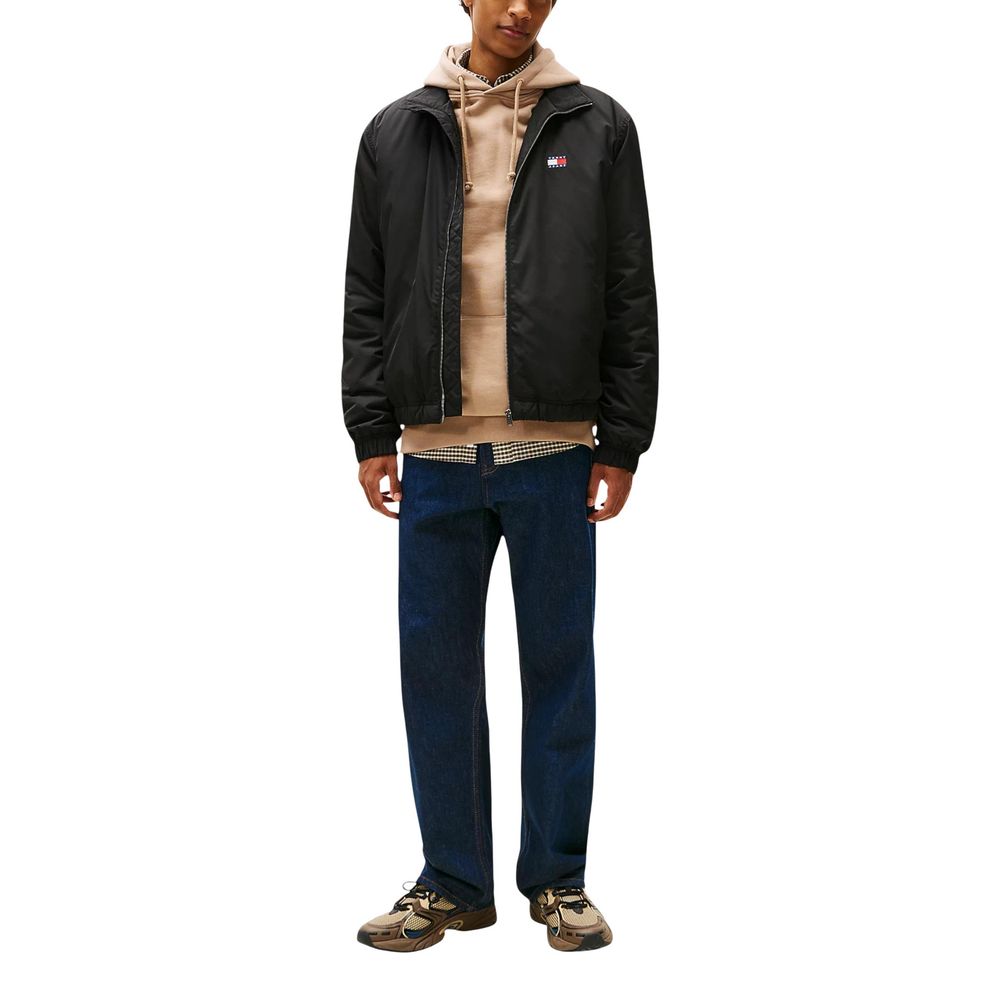 Black Recycled Polyester Bomber