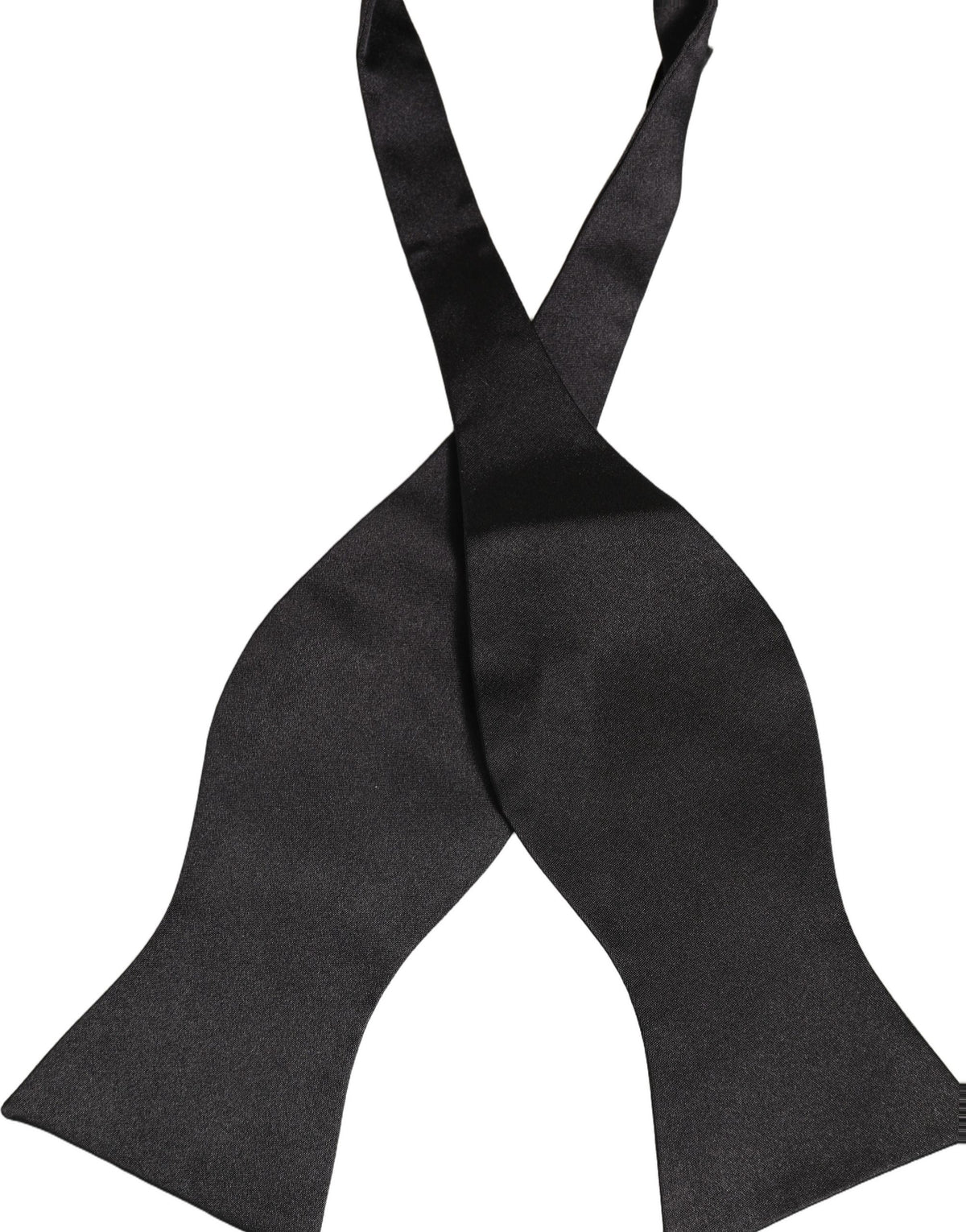 Men Black 100% Silk Adjustable Neck Papillon Bow Tie