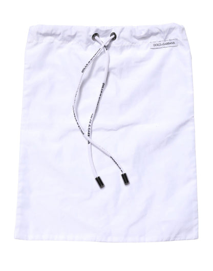 White DG Logo Men Drawstring Shorts Swimwear