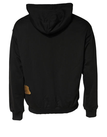 Black DG Logo Hoodie Men Sweatshirt Sweater