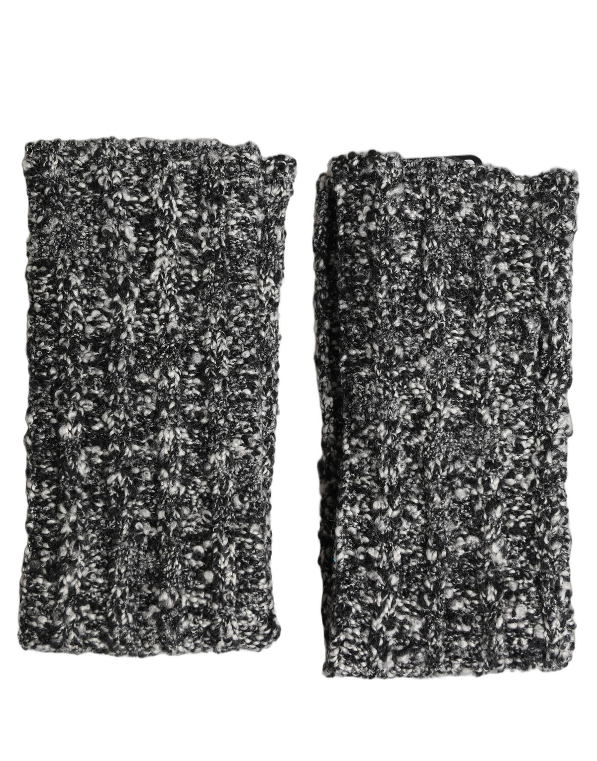 Sleeves Black Wool Blend Knitted Warmer Arm