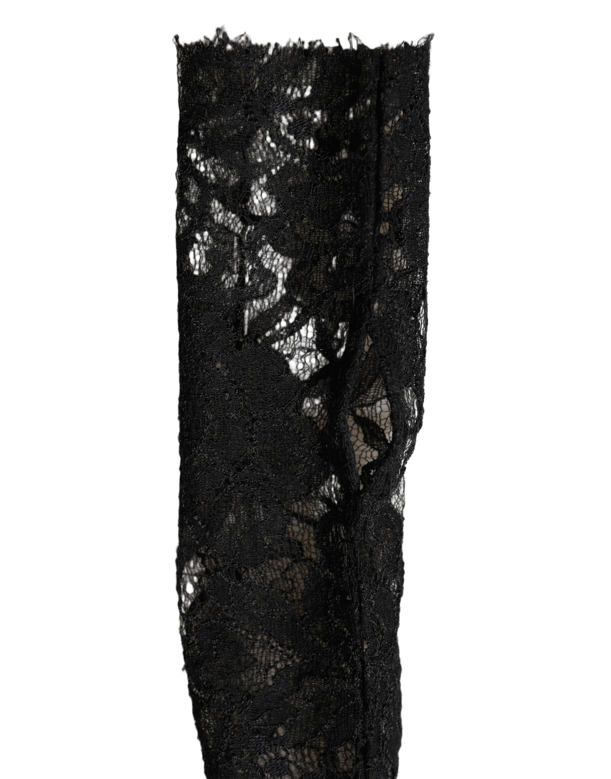 Sleeves Black Nylon Floral Lace Warmer Arm