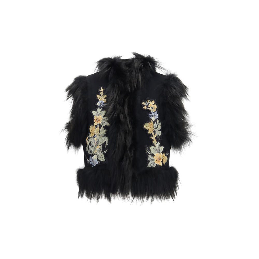 Black Wool Oves Aries Sleeveless Jacket