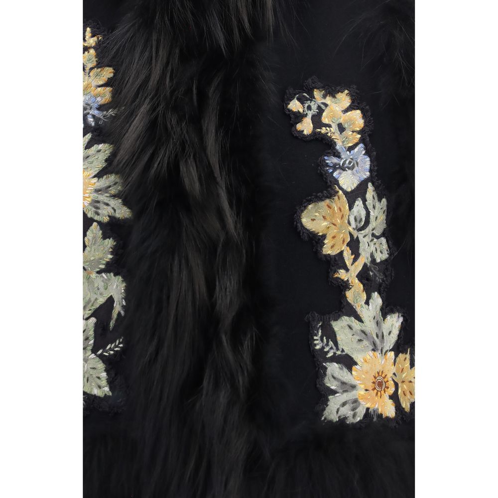 Black Wool Oves Aries Sleeveless Jacket