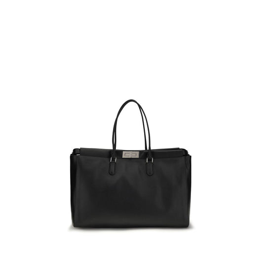 Black Calf Leather Bos Taurus Shoulder Bag