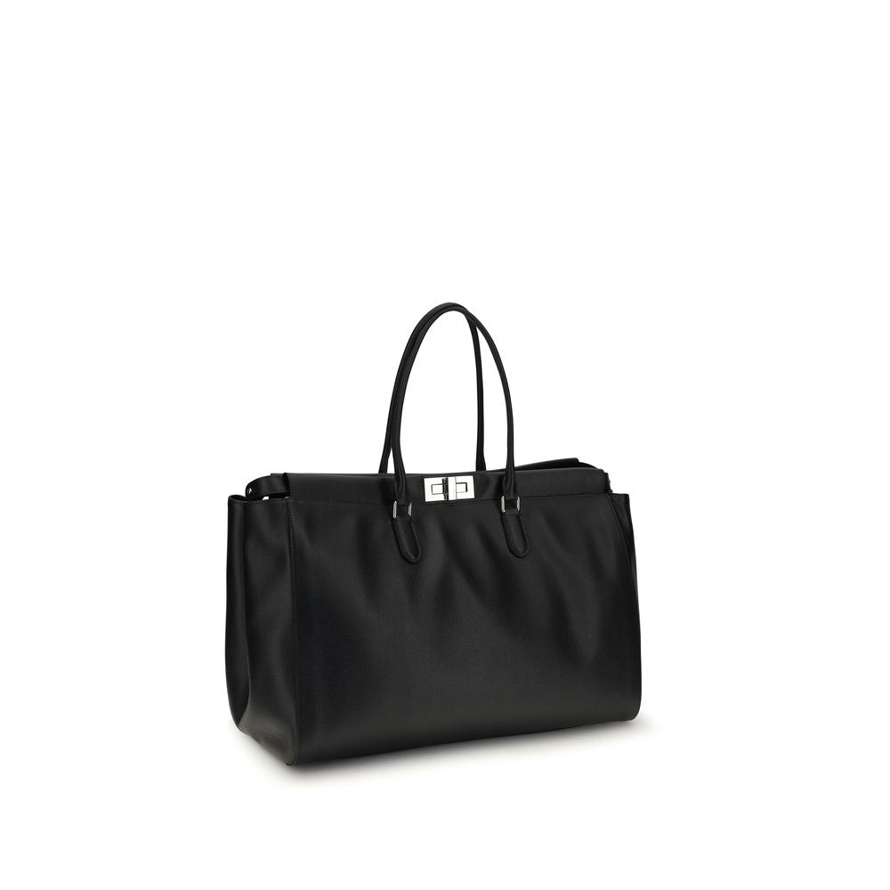 Black Calf Leather Bos Taurus Shoulder Bag