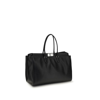 Black Calf Leather Bos Taurus Shoulder Bag