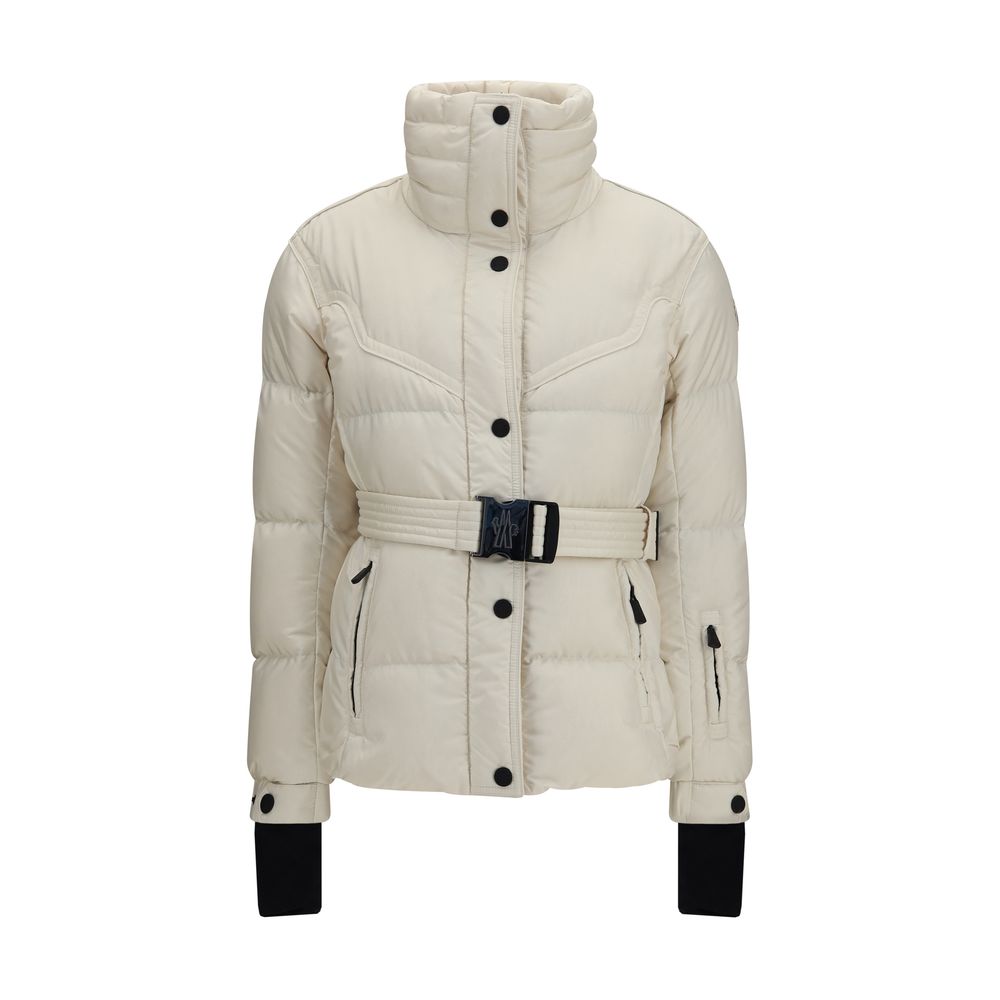 Beige Polyester Full-Length Jacket