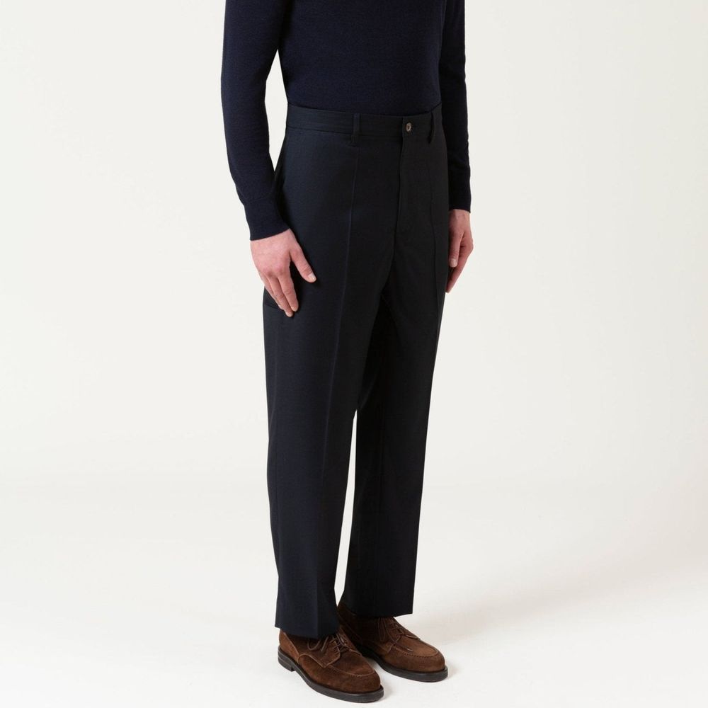 Blue Wool Dress Pants