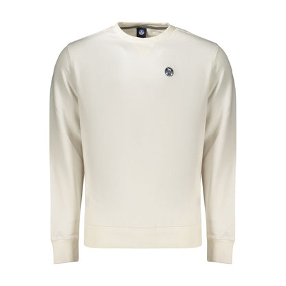 White Cotton Men's Sweatshirt