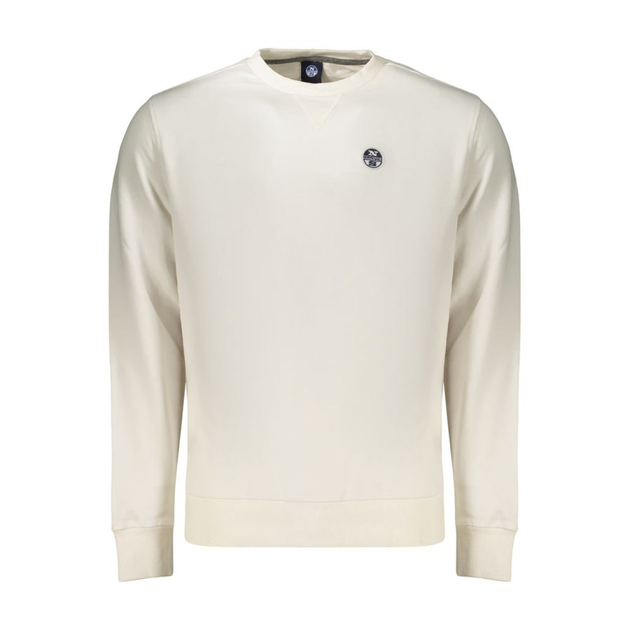 White Cotton Men's Sweatshirt