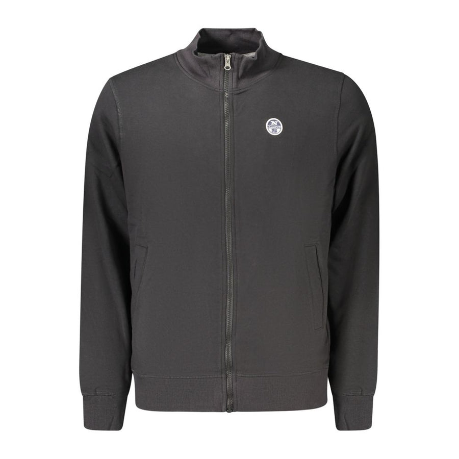 Black Cotton Men's Sweatshirt