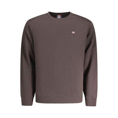 Brown Cotton Men's Sweatshirt